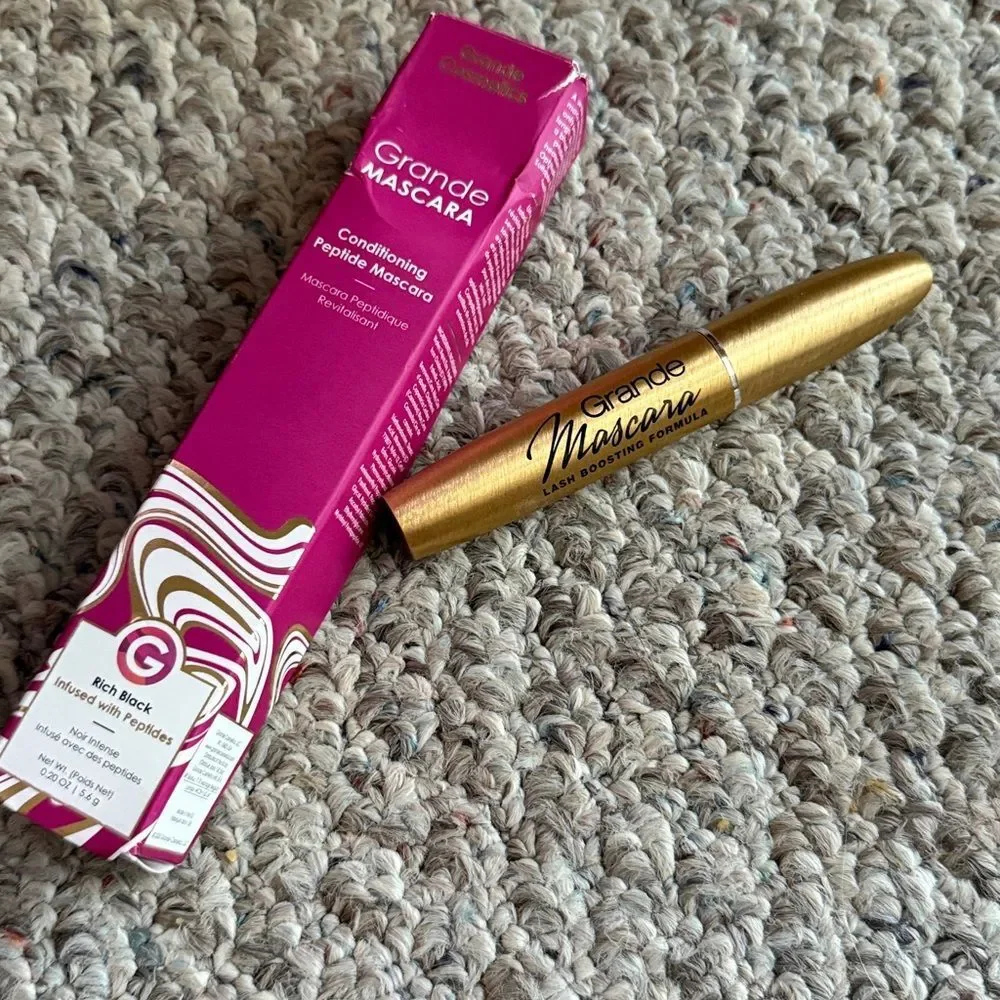 NEW Grande Cosmetics GrandeMASCARA Conditioning Peptide Mascara, RICH BLACK